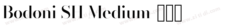 Bodoni SH Medium字体转换